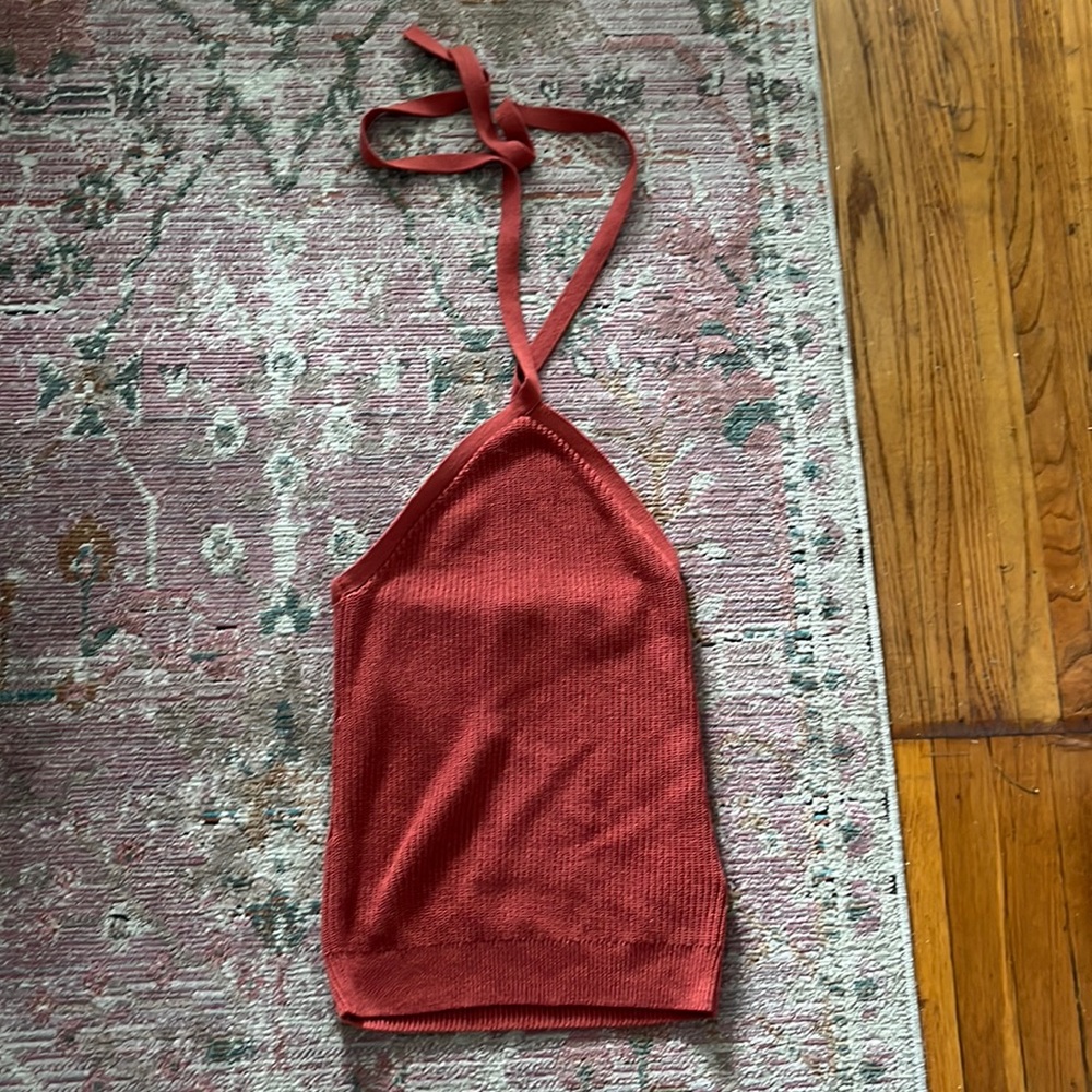 JCREW halter knit top